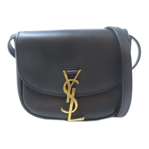 SAINT LAURENT YSL GHW Crossbody Bag Shoulder Bag 623097 Calfskin Leather Black