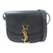 SAINT LAURENT YSL GHW Crossbody Bag Shoulder Bag 623097 Calfskin Leather Black