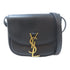 SAINT LAURENT YSL GHW Crossbody Bag Shoulder Bag 623097 Calfskin Leather Black