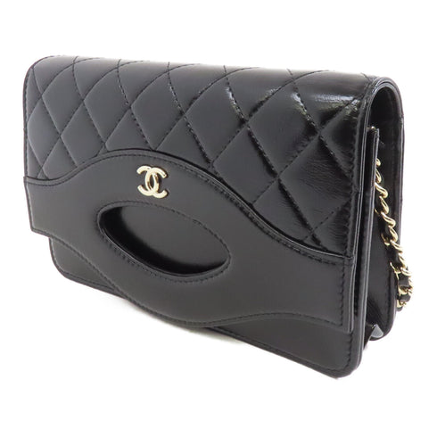CHANEL Quilted CC GHW Chanel 31 Wallet On Chain Shoulder Bag AP2703 Calf Black