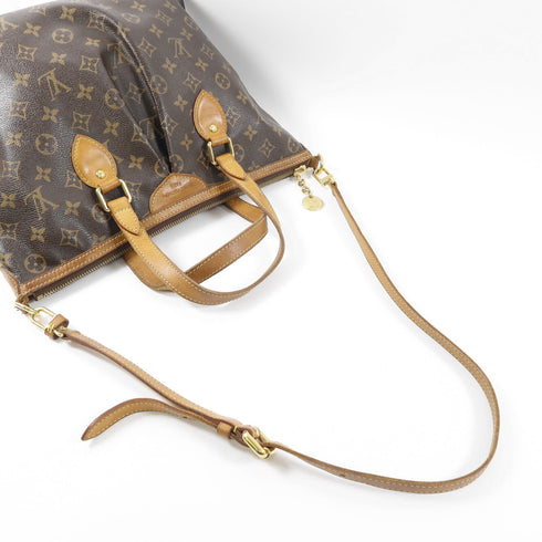 LOUIS VUITTON LV GHW Palermo PM 2 Way Shoulder Bag M40145 Monogram Brown v11