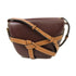 LOEWE GHW Gate Shoulder Bag Calfskin Leather Dark Purple/Brown