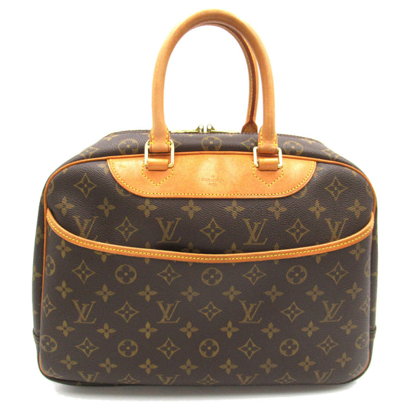 LOUIS VUITTON LV GHW Deauville Hand Bag M47270 Monogram Brown v1