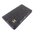 CHANEL CC Long Wallet Calfskin Leather Black v1