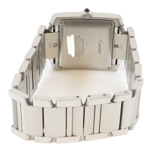 CARTIER Tank Francaise Automatic Watch 2302 Stainless Steel White v2