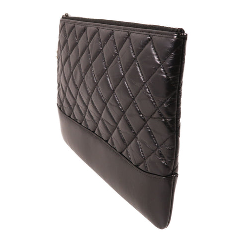 CHANEL CC Clutch Bag Pouch Leather