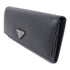 PRADA SHW Long Wallet 1MH132 Saffiano Leather Black
