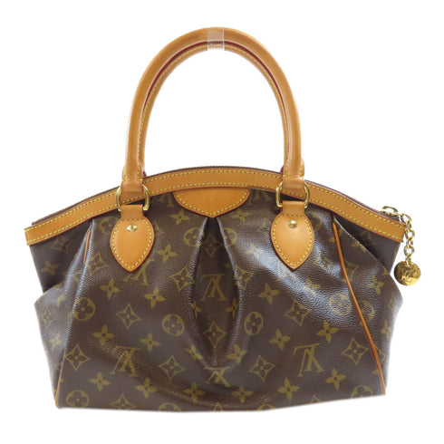 LOUIS VUITTON LV GHW Tivoli PM Shoulder Handbag M40143 Monogram Brown v2