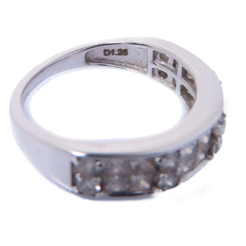 Fine Jewelry 1.25ct Diamond Ring Accessories US#6 18K White Gold