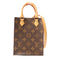 LOUIS VUITTON LV Petit Sac Plat 2 Way Shoulder Bag Handbag M69442 Monogram Brown v4