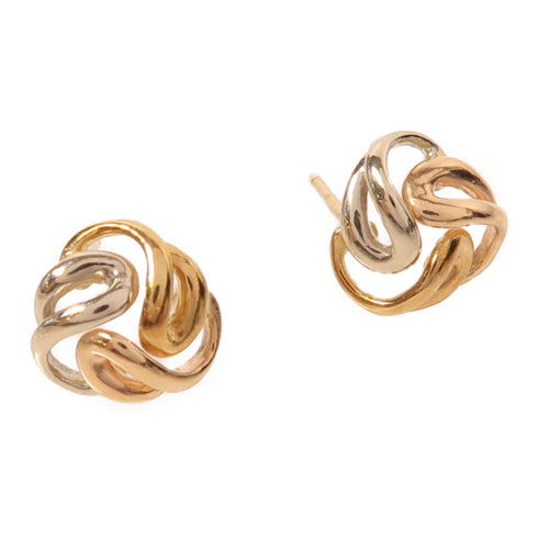 Jewelry Earrings 3.8g 18K Yellow Gold/White Gold/Rose Gold