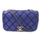 CHANEL CC SHW Chain Shoulder Bag Calfskin Leather Blue