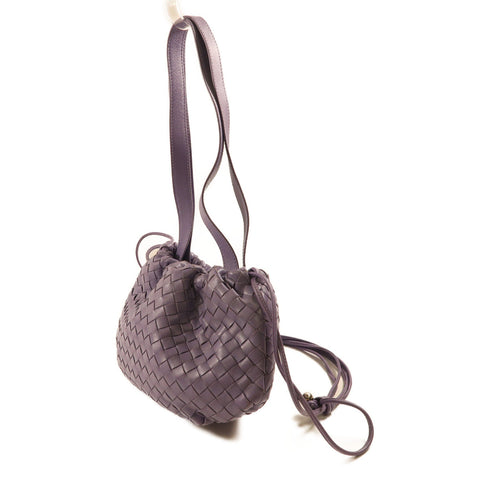 BOTTEGA VENETA BV SHW 2 Way Shoulder Bag Leather Purple