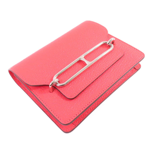 HERMES PHW Roulis Slim Wallet Chevre Leather