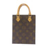 LOUIS VUITTON LV GHW Petit Sac Plat 2 Way Shoulder Handbag M81295 Monogram Brown