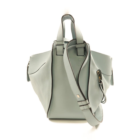 LOEWE SHW Hammock Bag 2 Way Bag Calfskin Leather Light Blue