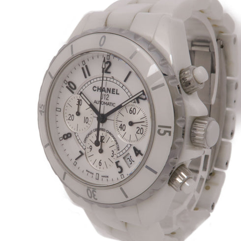 CHANEL CC J12 H1007 Automatic Watch Ceramic/Stainless Steel White