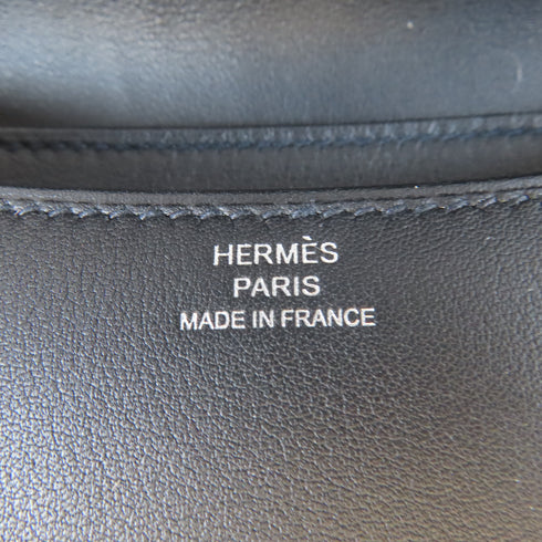 HERMES PHW Constance Mini Shoulder Bag Crossbody Swift Leather Black
