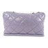 CHANEL Quilted CC SHW Chain Shoulder Bag Leather Grey v1