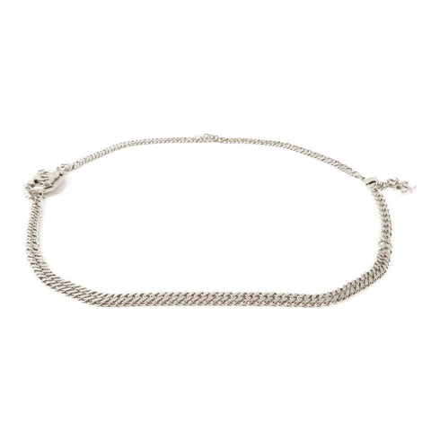 CHANEL CC Waist Chain Belt B22/P Metal Silver