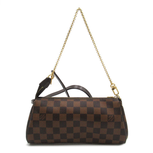 LOUIS VUITTON LV GHW Eva 2 Way Chain Shoulder Hand Bag N55213 Damier Ebene Brown