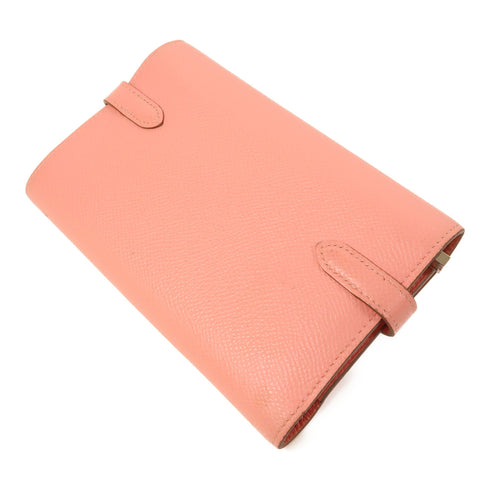 HERMES PHW Kelly Wallet Long Wallet Epsom Leather Rose Confetti