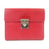 LOUIS VUITTON LV SHW Trifold Wallet Leather Red