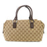 GUCCI GG SHW Mini Boston Handbag 113009 Canvas Beige