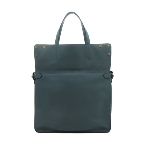 FENDI GHW 2 Way Shoulder Bag/Handbag 8BT303 Calfskin Leather Blue
