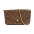 LOUIS VUITTON LV GHW Pochette Felicie Chain Shoulder Bag M61276 Monogram