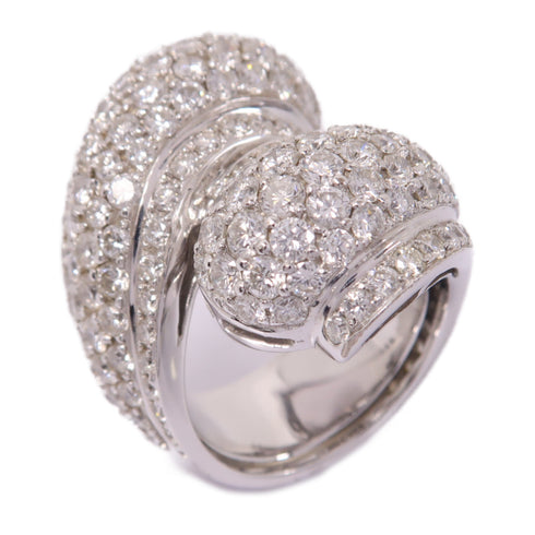 Fine Jewelry Diamond Ring Accessories US#6 18K White Gold