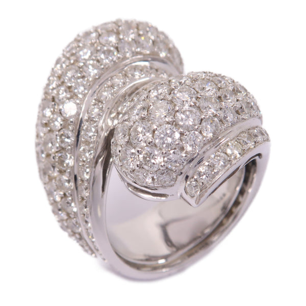 Fine Jewelry Diamond Ring Accessories US#6 18K White Gold