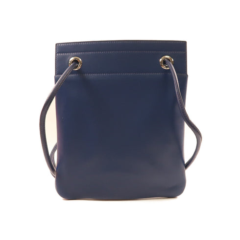 HERMES SHW Aline Mini Shoulder Bag Veau Swift Leather Stamp Y S4 Deep Blue