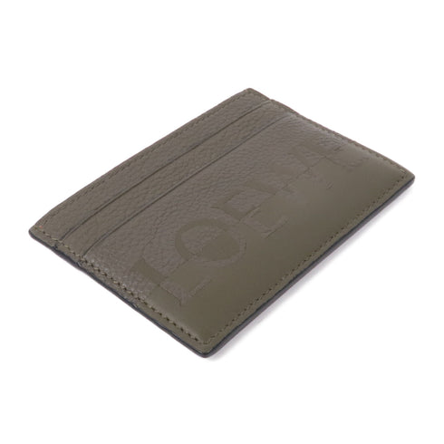 LOEWE Card Holder Case Calfskin Leather