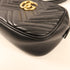 GUCCI GHW GG Marmont Camera Mini Shoulder Bag 447632 Calfskin Leather Black