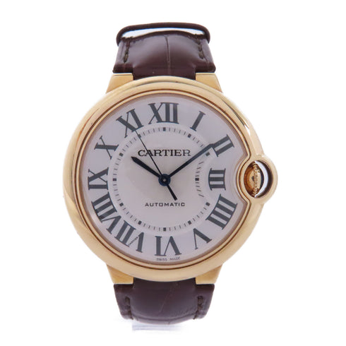 CARTIER Ballon Blue Automatic Watch WGBB0009 18K Pink Gold Silver