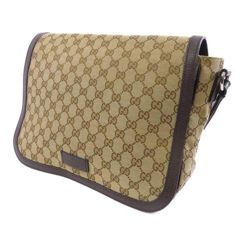 GUCCI GG SHW Shoulder Bag 449171 Canvas Brown