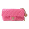 CHANEL Quilted CC GHW Chain Shoulder Bag Lambskin Leather Pink