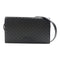 GUCCI GG GHW Shoulder Wallet Bag Crossbody 466507 Guccissima Leather Black