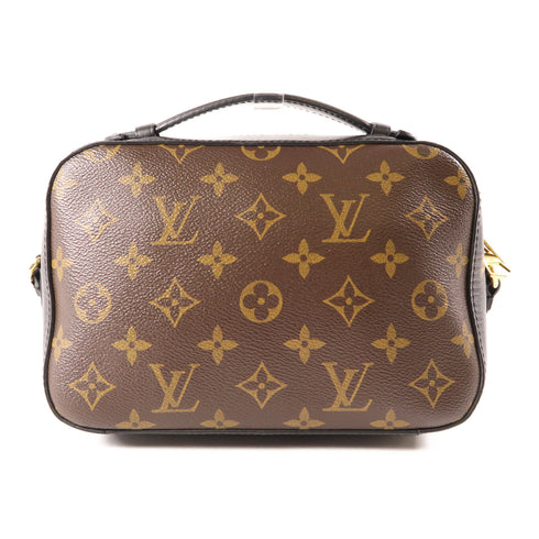 LOUIS VUITTON LV GHW Saintonge Shoulder Bag M43555 Monogram Brown/Black