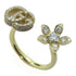 GUCCI GG Diamond Ring 18K Yellow Gold US#6 Gucci#12