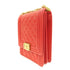 CHANEL CC Quilted GHW Boy Chain Shoulder Bag Calfskin Leather Red