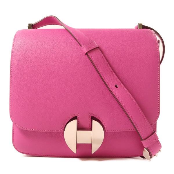 HERMES PHW 2002 Shoulder Bag Crossbody Evercolor Leather