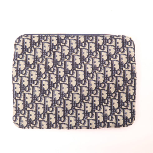 Christian Dior CD Clutch Bag Pouch Canvas