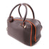 Delvaux Cool Box 2 Way Shoulder Bag Calfskin Leather Brown