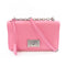 PRADA SHW Chain Shoulder Bag Calfskin Leather Pink
