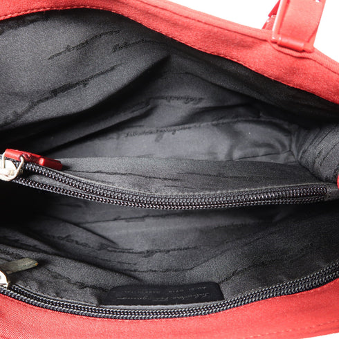 Salvatore Ferragamo SHW Shoulder Bag Canvas Red