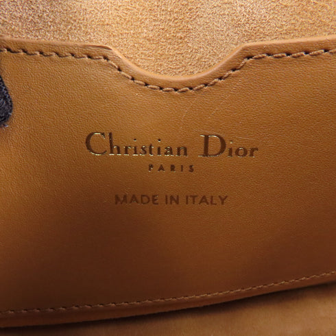 Christian Dior CD GHW Bobby East-West Shoulder Bag Calfskin Leather Brown