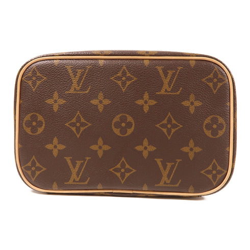 LOUIS VUITTON LV GHW Nice Mini Vanity Bag HandBag M44495 Monogram Brown