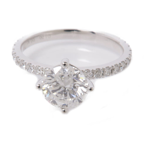 JEWELRY Diamond Ring 18K White Gold US#6.25